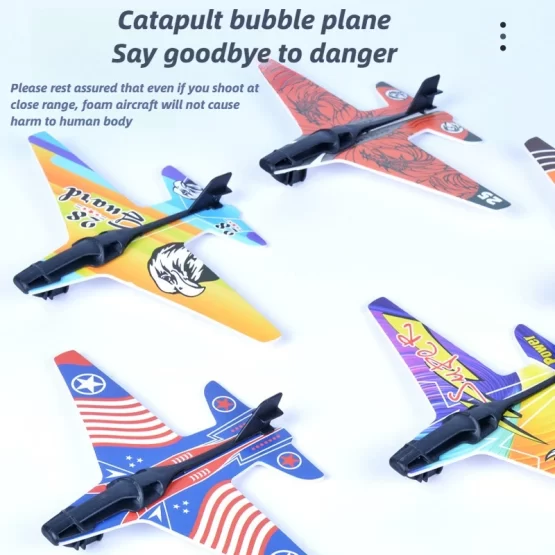 Children's Toys Airplane Launcher Children's Fun Foam Airplane Outdoor Parent-child Interaction Toy Boy Sports Flying Toy Gift - Image 3