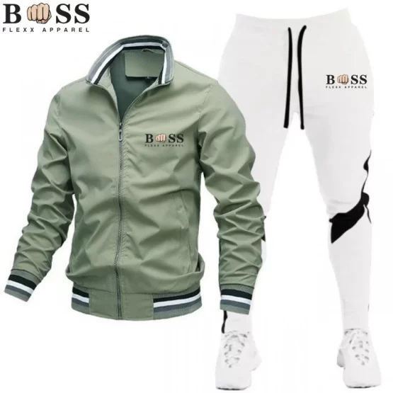 New Mens Tracksuits 2024 Men Sets Sweatshirt+sweatpants Tracksuit Zipper Stand Collar Sports Suit Jogging Fitness Men Clothing - Image 16