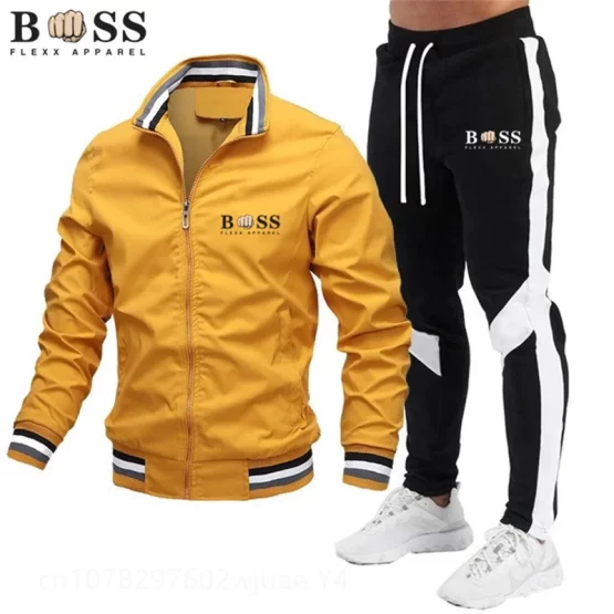 New Mens Tracksuits 2024 Men Sets Sweatshirt+sweatpants Tracksuit Zipper Stand Collar Sports Suit Jogging Fitness Men Clothing - Image 12