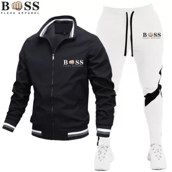 New Mens Tracksuits 2024 Men Sets Sweatshirt+sweatpants Tracksuit Zipper Stand Collar Sports Suit Jogging Fitness Men Clothing - Image 14