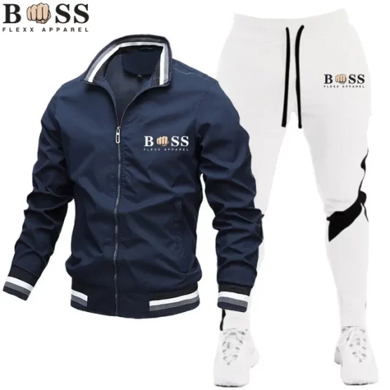 New Mens Tracksuits 2024 Men Sets Sweatshirt+sweatpants Tracksuit Zipper Stand Collar Sports Suit Jogging Fitness Men Clothing - Image 17