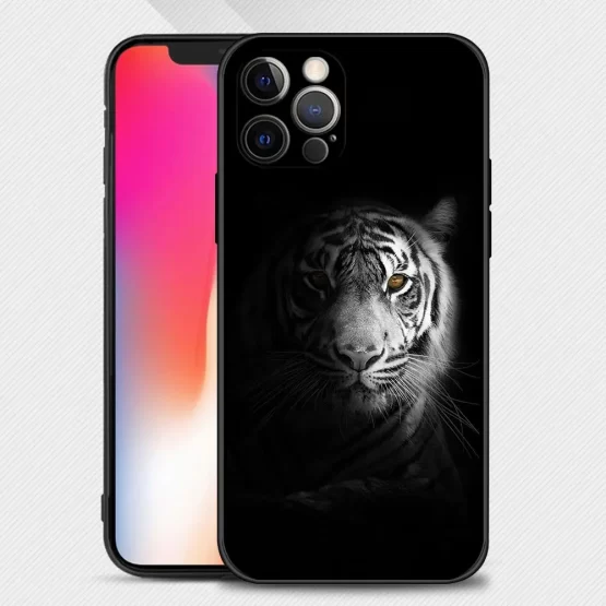 Case For Apple iPhone 15 14 14 13 12 11 Pro Max Mini XS Max XR X 7 8 Plus Cover Shell Wolf Dog Cat Bird Lion Tiger Animal - Image 11