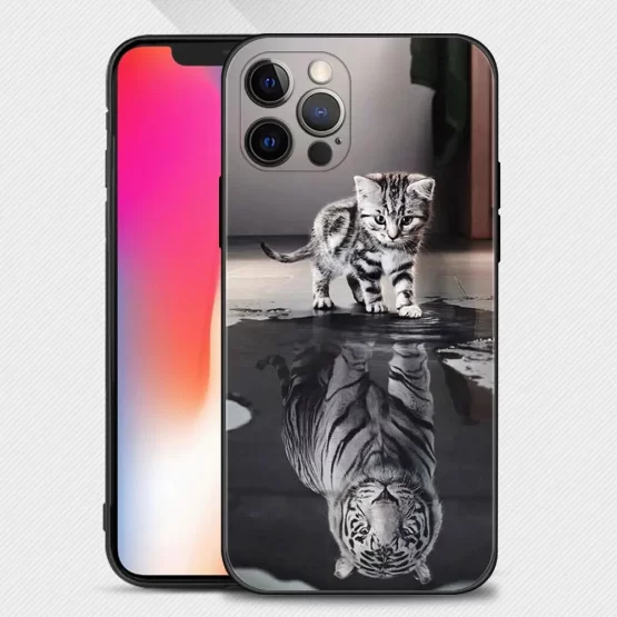 Case For Apple iPhone 15 14 14 13 12 11 Pro Max Mini XS Max XR X 7 8 Plus Cover Shell Wolf Dog Cat Bird Lion Tiger Animal - Image 15