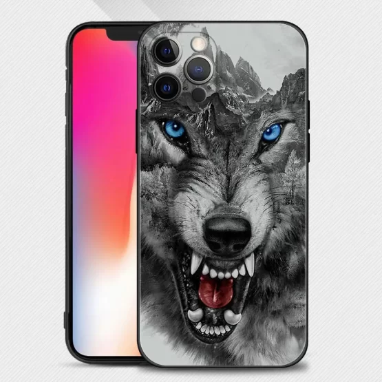 Case For Apple iPhone 15 14 14 13 12 11 Pro Max Mini XS Max XR X 7 8 Plus Cover Shell Wolf Dog Cat Bird Lion Tiger Animal - Image 16