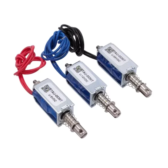 Magnetic Solenoid DC 6V 12V 24V Push&Pull Open Frame Electromagnet TAU-0530 TAU-0530T Keeping Force 700g - Image 2