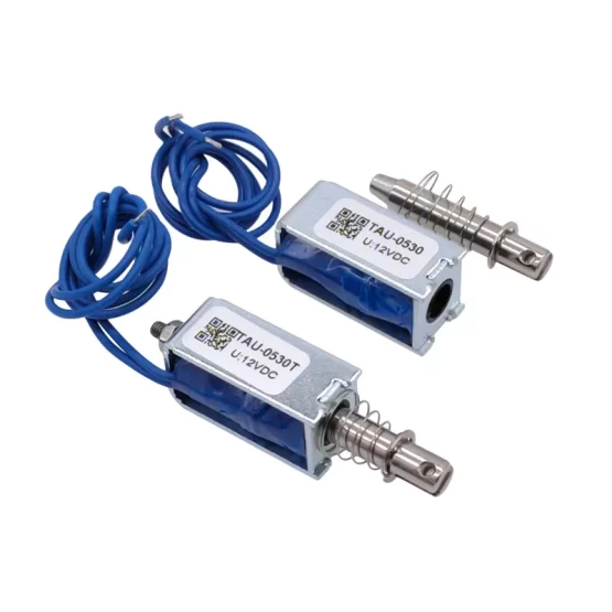 Magnetic Solenoid DC 6V 12V 24V Push&Pull Open Frame Electromagnet TAU-0530 TAU-0530T Keeping Force 700g